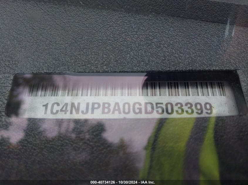 VIN 1C4NJPBA0GD503399 2016 JEEP PATRIOT no.9