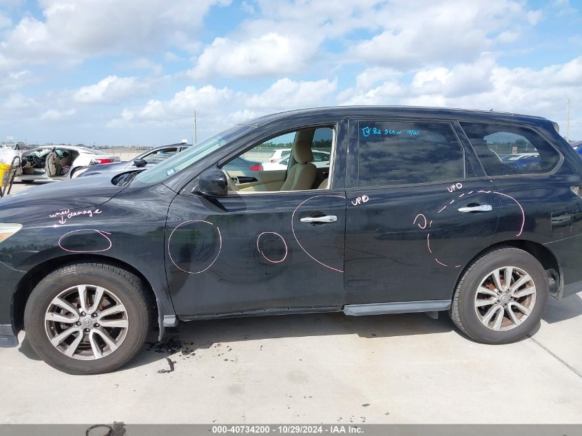 2015 Nissan Pathfinder S VIN: 5N1AR2MN4FC608683 Lot: 40734200