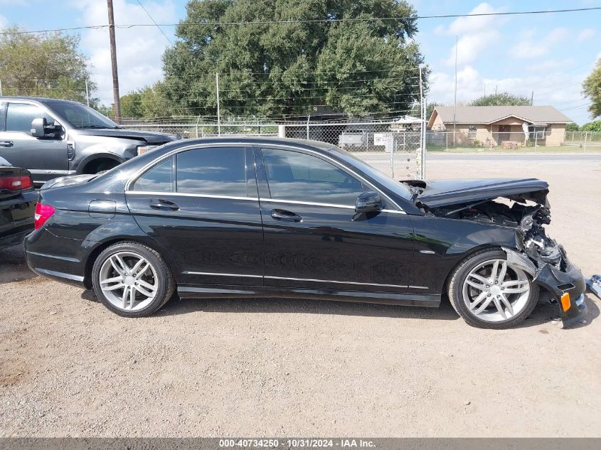 2012 Mercedes-Benz C 250 Luxury/Sport VIN: WDDGF4HB7CR237763 Lot: 40734250