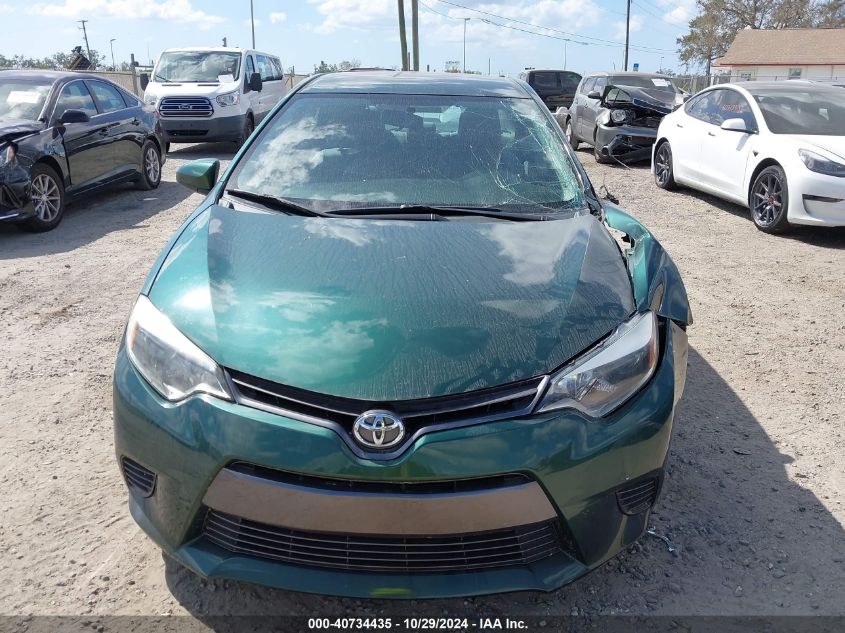 2016 Toyota Corolla Le VIN: 2T1BURHE0GC630151 Lot: 40734435