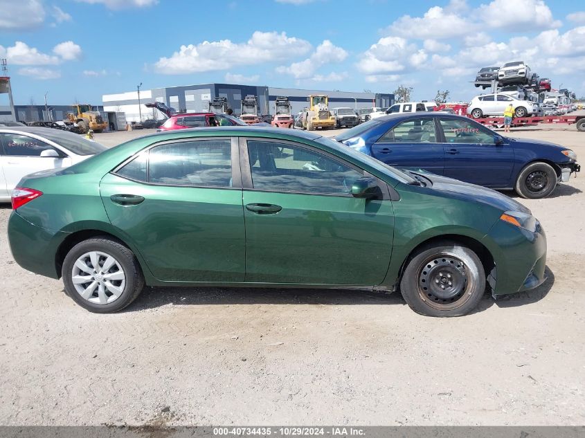 2016 Toyota Corolla Le VIN: 2T1BURHE0GC630151 Lot: 40734435