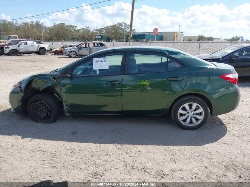 2016 Toyota Corolla Le VIN: 2T1BURHE0GC630151 Lot: 40734435