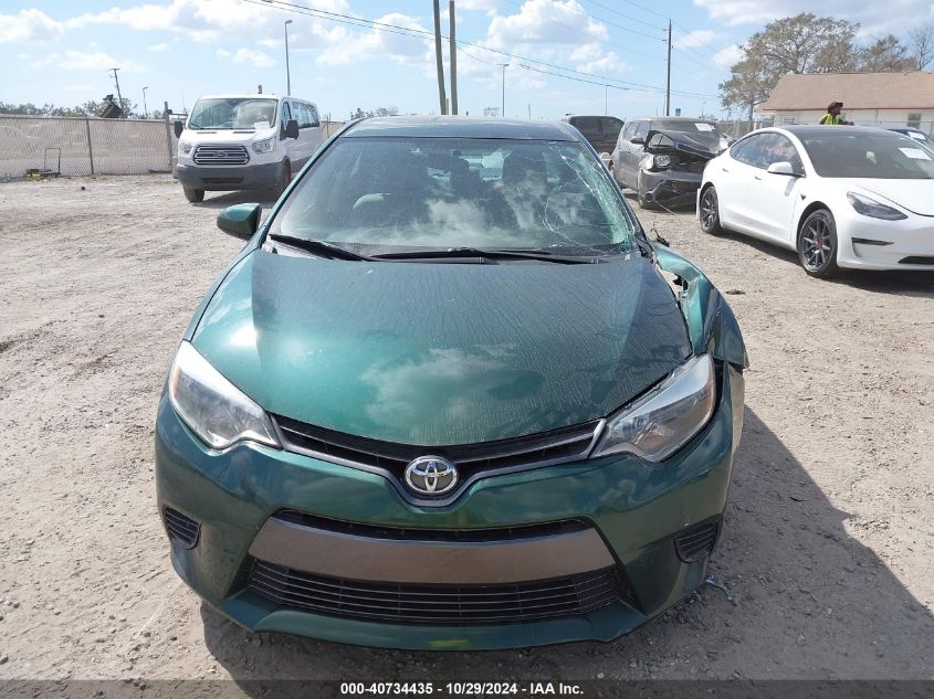 2016 Toyota Corolla Le VIN: 2T1BURHE0GC630151 Lot: 40734435