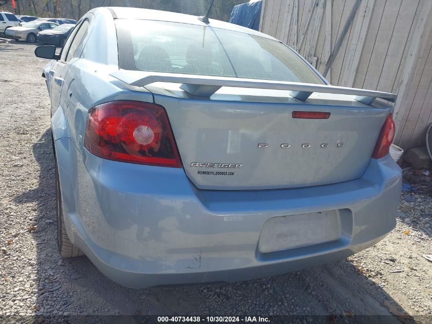 2013 Dodge Avenger Se VIN: 1C3CDZAB9DN676143 Lot: 40734438