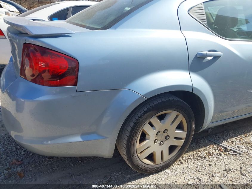 2013 Dodge Avenger Se VIN: 1C3CDZAB9DN676143 Lot: 40734438