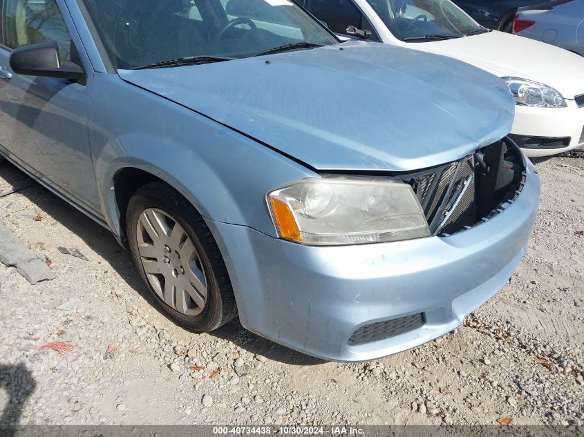 2013 Dodge Avenger Se VIN: 1C3CDZAB9DN676143 Lot: 40734438