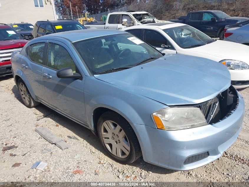 VIN 1C3CDZAB9DN676143 2013 Dodge Avenger, SE no.1