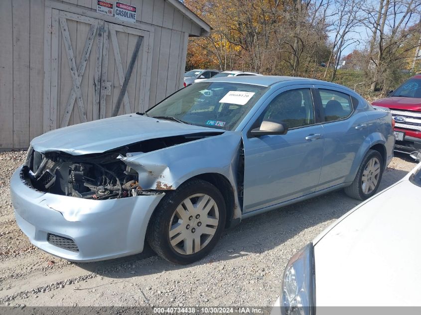 VIN 1C3CDZAB9DN676143 2013 Dodge Avenger, SE no.2