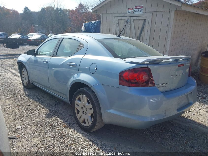 VIN 1C3CDZAB9DN676143 2013 Dodge Avenger, SE no.3