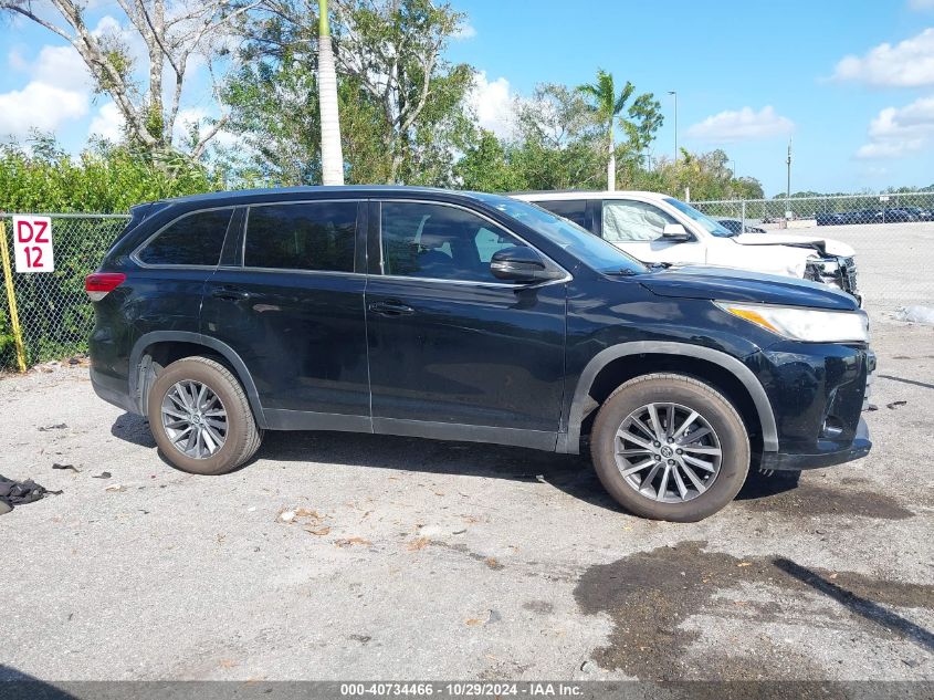 2019 Toyota Highlander Xle VIN: 5TDKZRFH2KS311719 Lot: 40734466