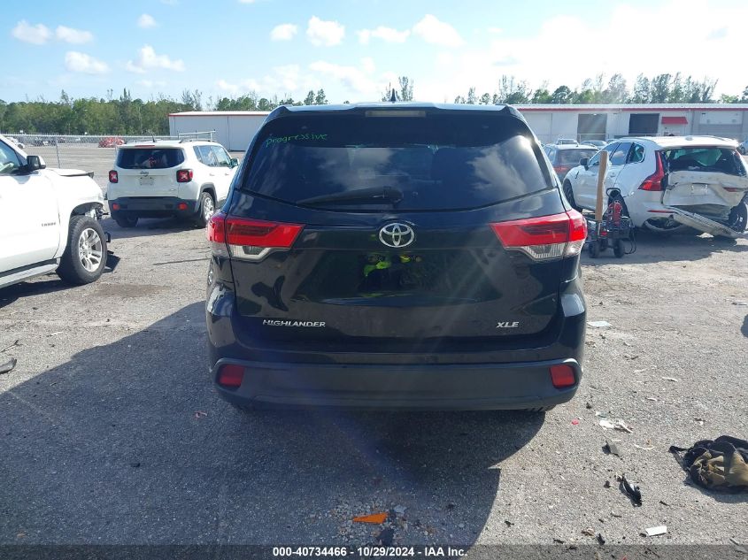 2019 TOYOTA HIGHLANDER XLE - 5TDKZRFH2KS311719