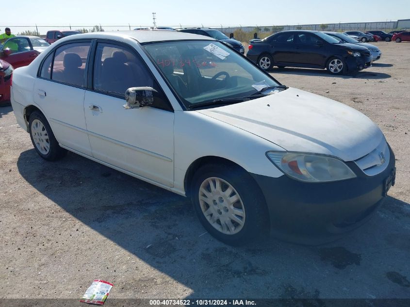 2004 Honda Civic Lx VIN: 2HGES16574H515685 Lot: 40734522