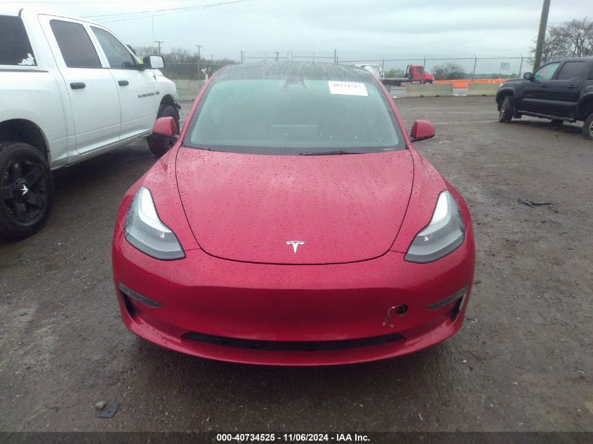 2022 Tesla Model 3 Performance Dual Motor All-Wheel Drive VIN: 5YJ3E1EC6NF165731 Lot: 40734525