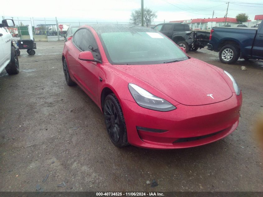 VIN 5YJ3E1EC6NF165731 2022 TESLA MODEL 3 no.1