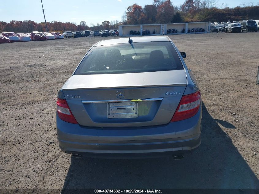 2011 Mercedes-Benz C 300 Luxury 4Matic/Sport 4Matic VIN: WDDGF8BB4BR182865 Lot: 40734532