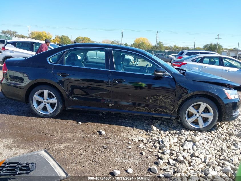 2013 VOLKSWAGEN PASSAT 2.0L TDI SE - 1VWBN7A39DC070982