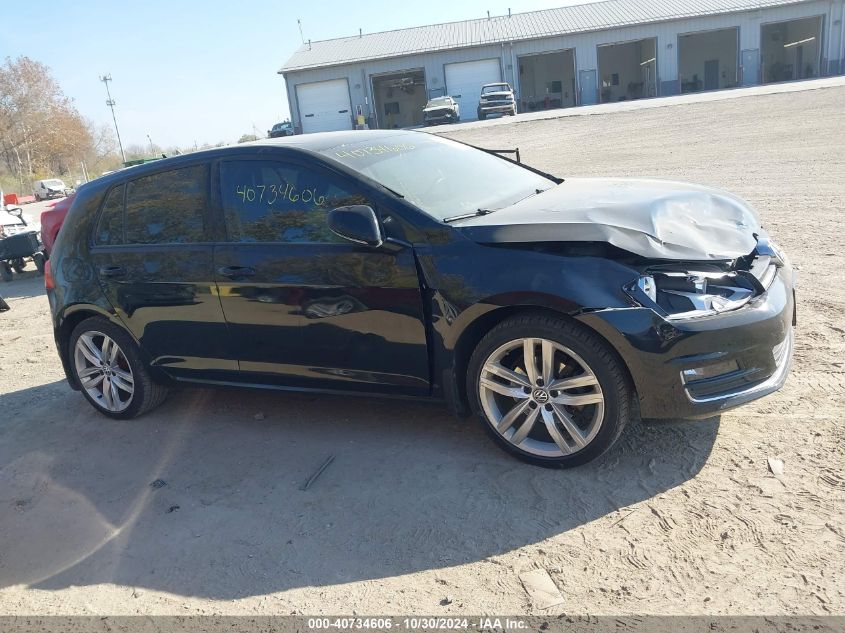 2015 Volkswagen Golf Tdi Sel 4-Door VIN: 3VWRA7AU9FM060697 Lot: 40734606