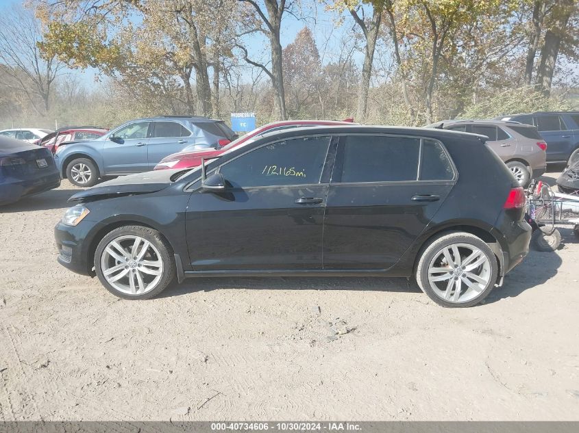 2015 Volkswagen Golf Tdi Sel 4-Door VIN: 3VWRA7AU9FM060697 Lot: 40734606