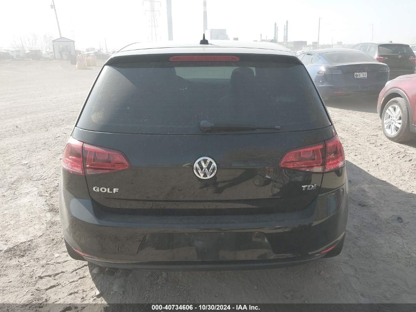 2015 Volkswagen Golf Tdi Sel 4-Door VIN: 3VWRA7AU9FM060697 Lot: 40734606