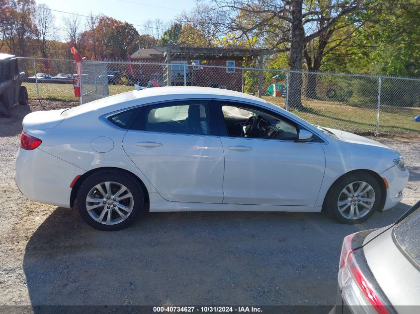 2015 Chrysler 200 Limited VIN: 1C3CCCABXFN614513 Lot: 40734627