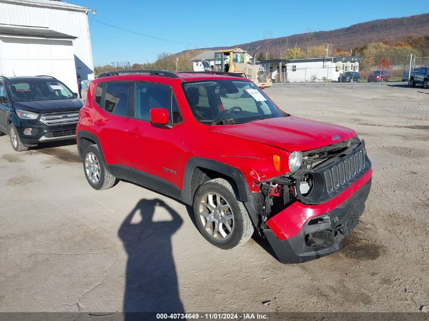 VIN ZACCJBBB1JPH37112 2018 Jeep Renegade, Latitude 4X4 no.1