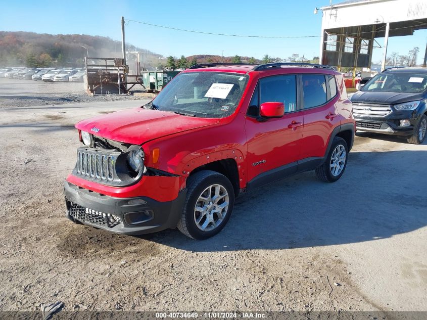 VIN ZACCJBBB1JPH37112 2018 Jeep Renegade, Latitude 4X4 no.2