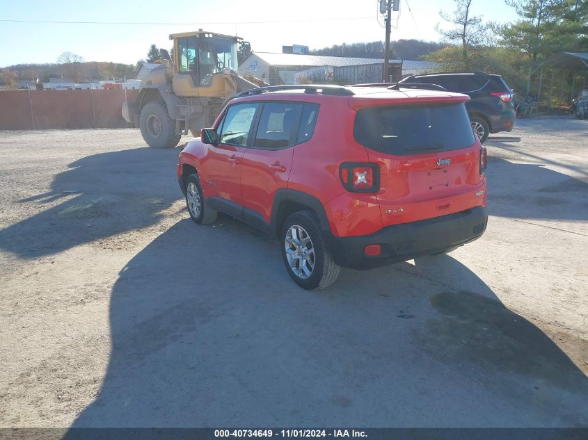 VIN ZACCJBBB1JPH37112 2018 Jeep Renegade, Latitude 4X4 no.3