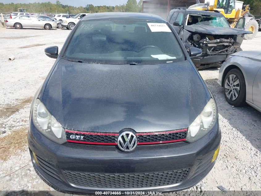 2013 Volkswagen Gti 2-Door Autobahn VIN: WVWFD7AJ3DW030417 Lot: 40734665