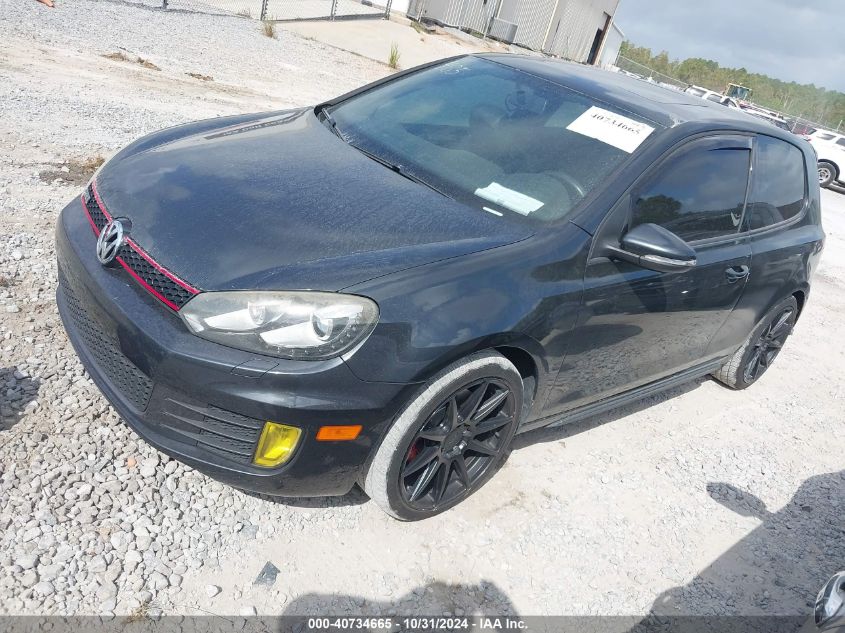 2013 Volkswagen Gti 2-Door Autobahn VIN: WVWFD7AJ3DW030417 Lot: 40734665