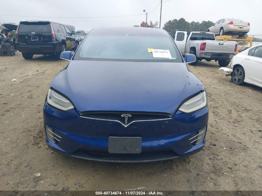 2016 Tesla Model X 75D/P100D/P90D VIN: 5YJXCBE46GFS00714 Lot: 40734674