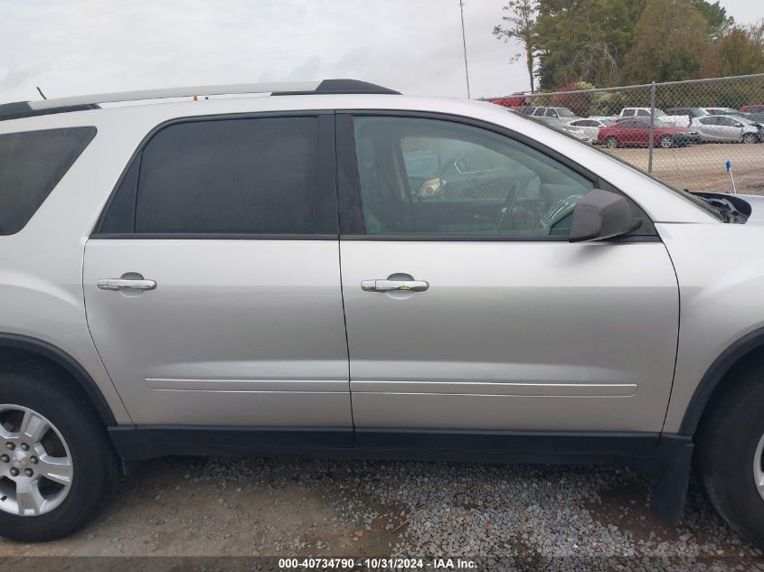 2011 GMC Acadia Sle VIN: 1GKKRPED1BJ340892 Lot: 40734790