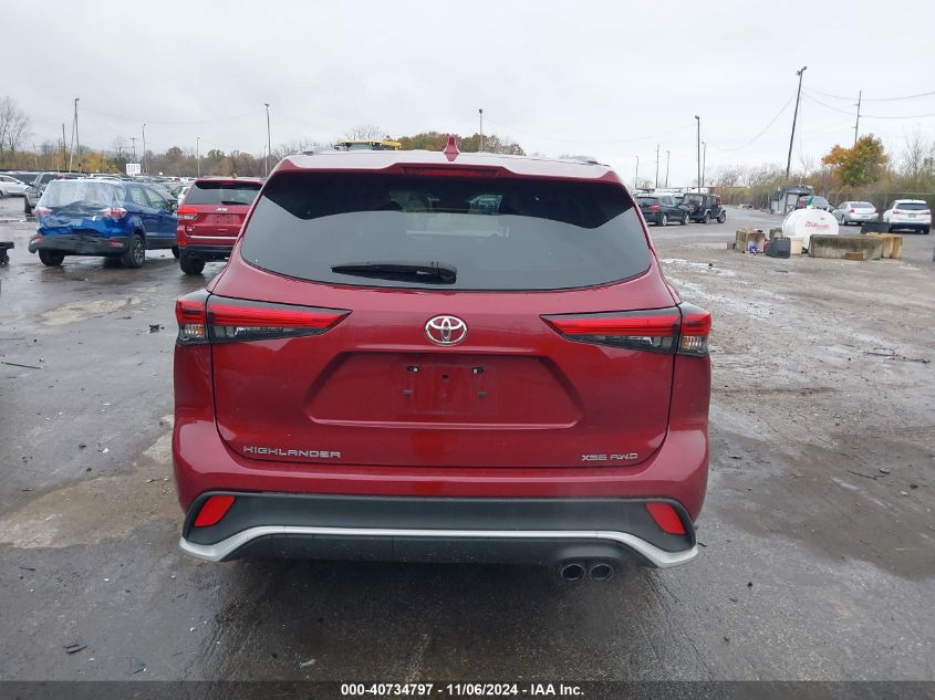 2022 TOYOTA HIGHLANDER XSE - 5TDLZRBH3NS205651