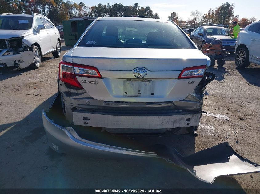 2012 Toyota Camry Le VIN: 4T4BF1FK6CR244126 Lot: 40734842