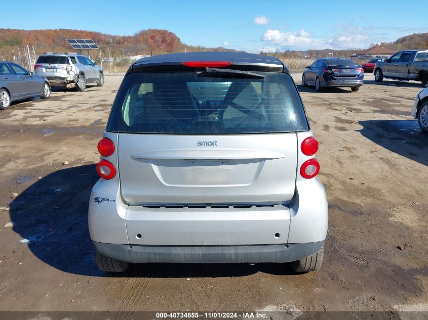 2010 Smart Fortwo Passion/Pure VIN: WMEEJ3BA1AK371394 Lot: 40734855