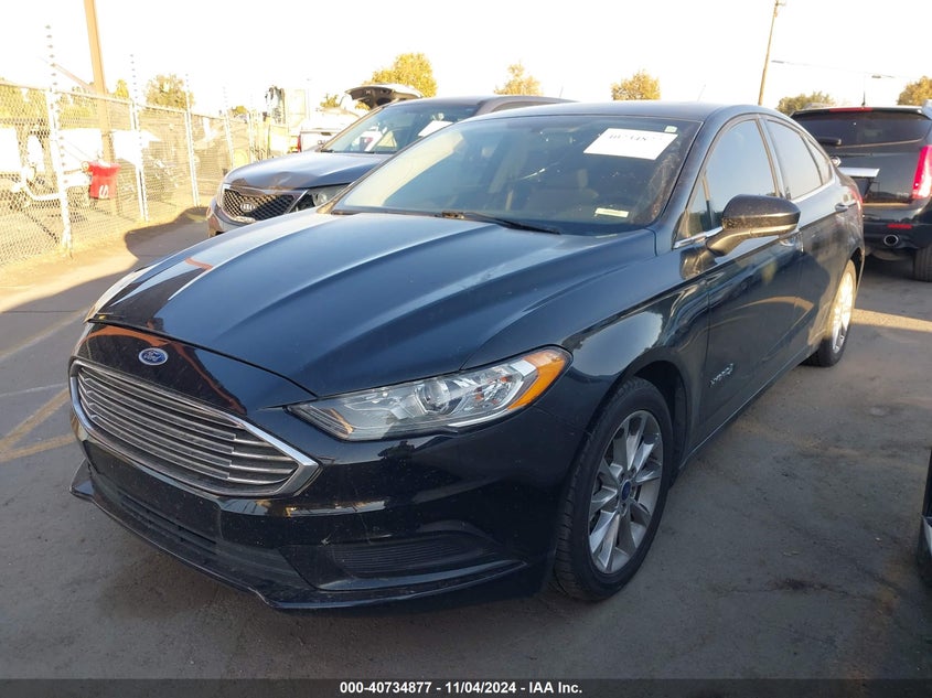 VIN 3FA6P0LUXHR285649 2017 FORD FUSION HYBRID SE