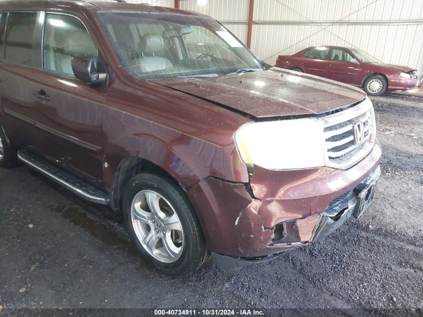 2013 Honda Pilot Ex-L VIN: 5FNYF3H57DB041123 Lot: 40734911