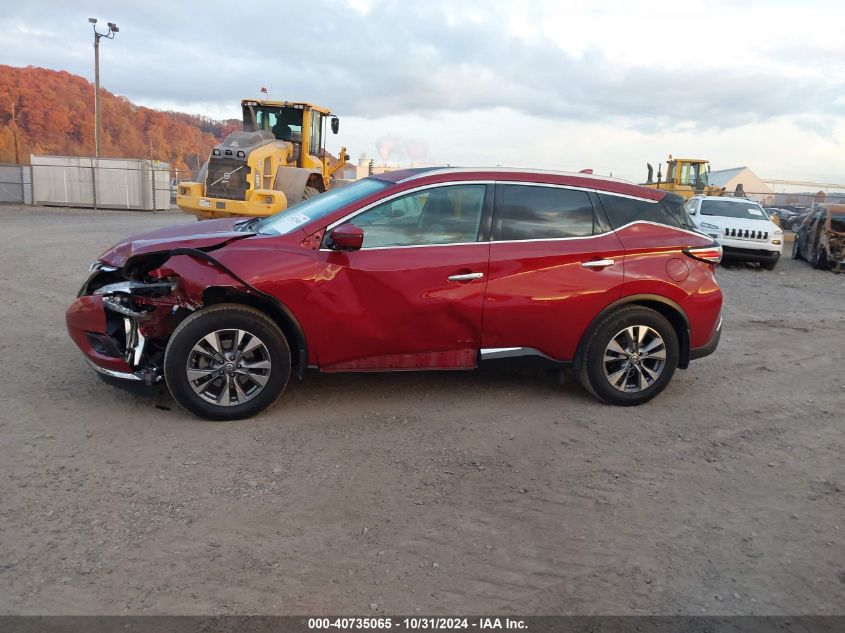 2017 Nissan Murano Sl VIN: 5N1AZ2MH8HN190405 Lot: 40735065