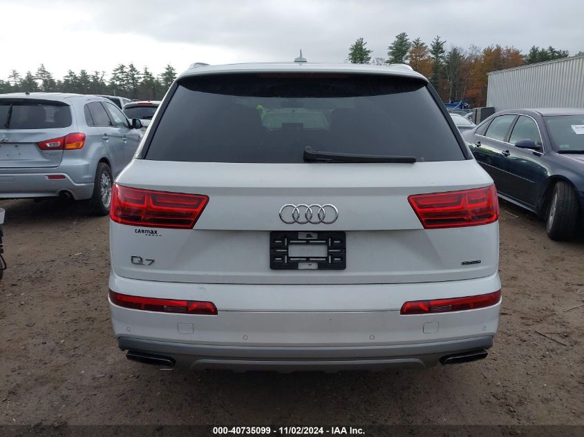 2018 Audi Q7 2.0T Premium VIN: WA1LHAF75JD001374 Lot: 40735099