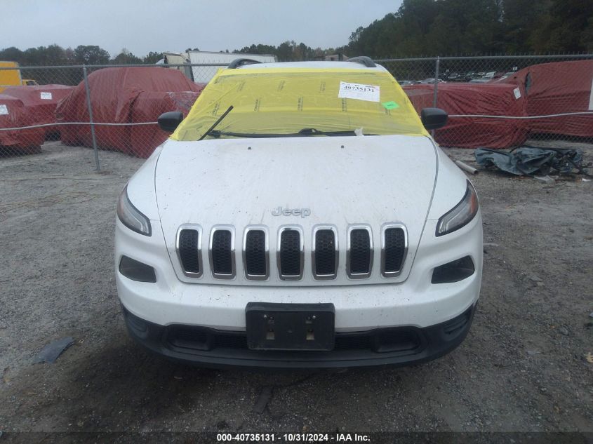 2017 Jeep Cherokee Sport Fwd VIN: 1C4PJLAB8HW664035 Lot: 40735131