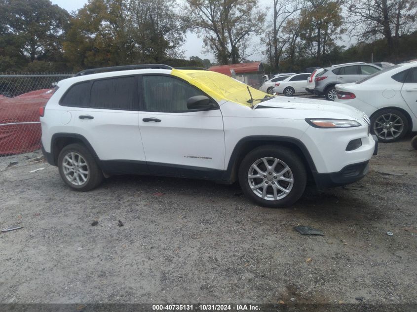 2017 Jeep Cherokee Sport Fwd VIN: 1C4PJLAB8HW664035 Lot: 40735131