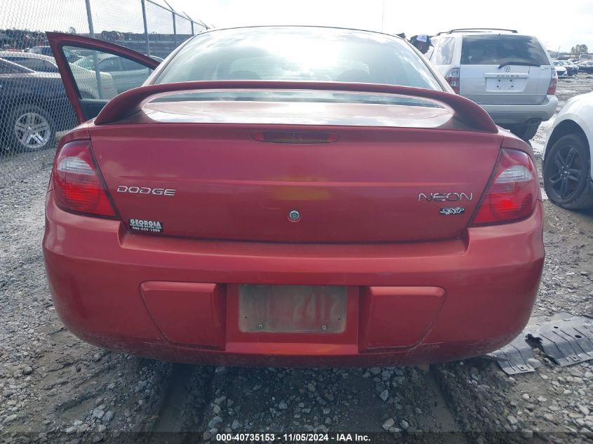 2005 Dodge Neon Sxt VIN: 1B3ES56C45D105446 Lot: 40735153