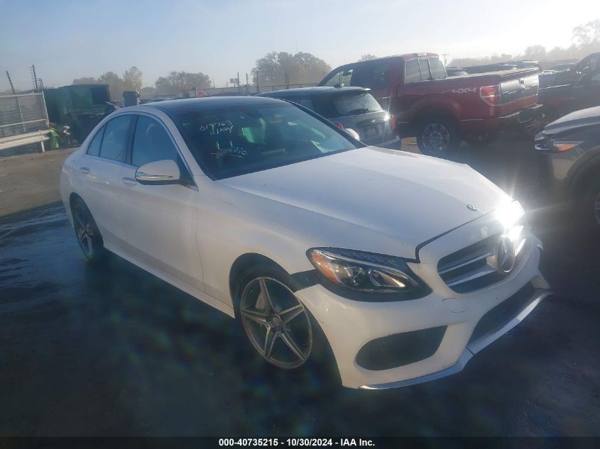 2015 Mercedes-Benz C 300 4Matic/Luxury 4Matic/Sport 4Matic VIN: 55SWF4KB3FU019763 Lot: 40735215