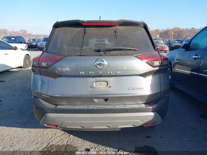 2021 Nissan Rogue Sv Intelligent Awd VIN: JN8AT3BB8MW201406 Lot: 40735308