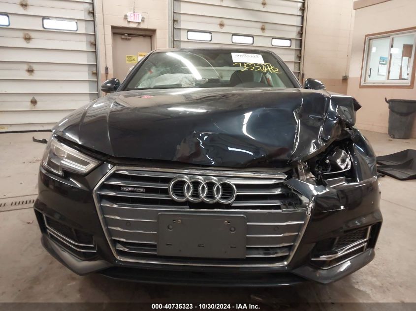 2018 Audi A4 2.0T Premium/2.0T Tech Premium VIN: WAUENAF44JA095288 Lot: 40735323