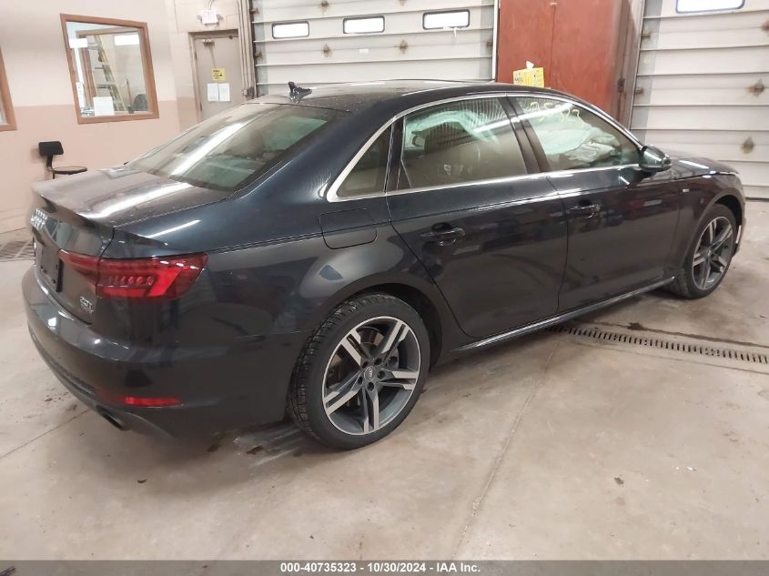 2018 Audi A4 2.0T Premium/2.0T Tech Premium VIN: WAUENAF44JA095288 Lot: 40735323