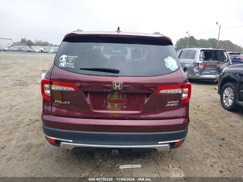 2020 Honda Pilot Touring VIN: 5FNYF6H99LB039098 Lot: 40735328