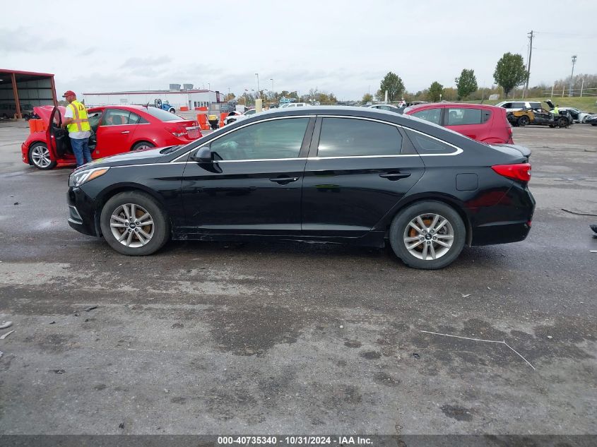 2016 Hyundai Sonata Se VIN: 5NPE24AF5GH390777 Lot: 40735340