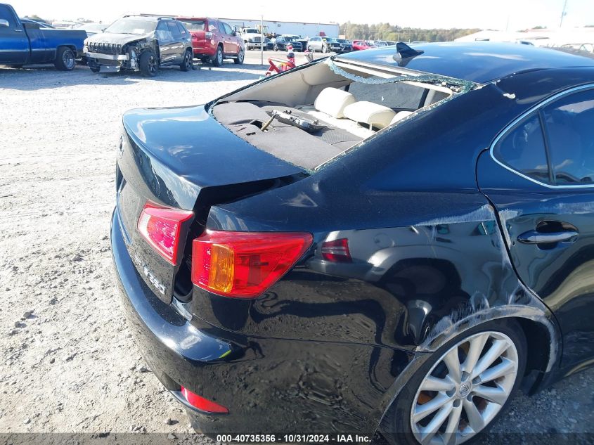 2010 Lexus Is 250 VIN: JTHCF5C22A5040301 Lot: 40735356