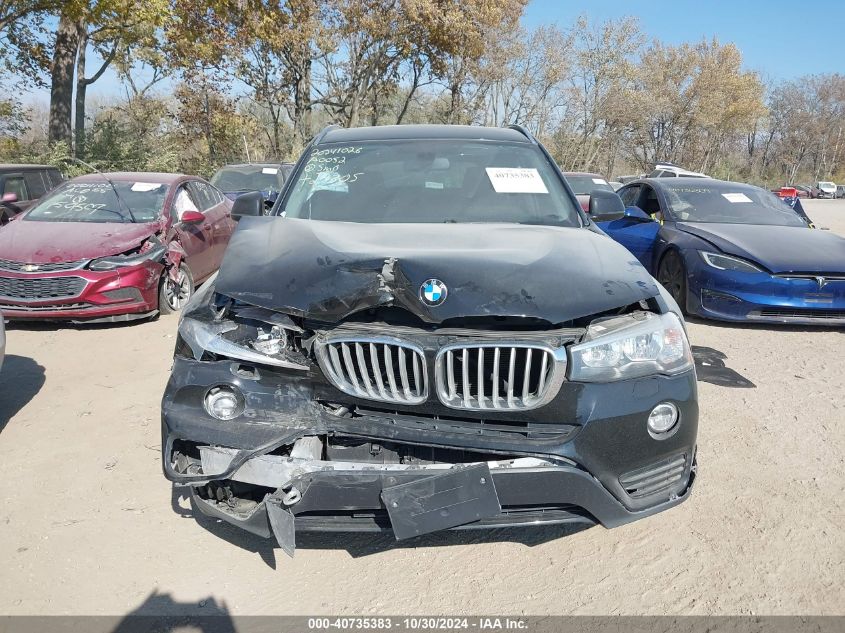 2017 BMW X3 xDrive28I VIN: 5UXWX9C3XH0T23305 Lot: 40735383