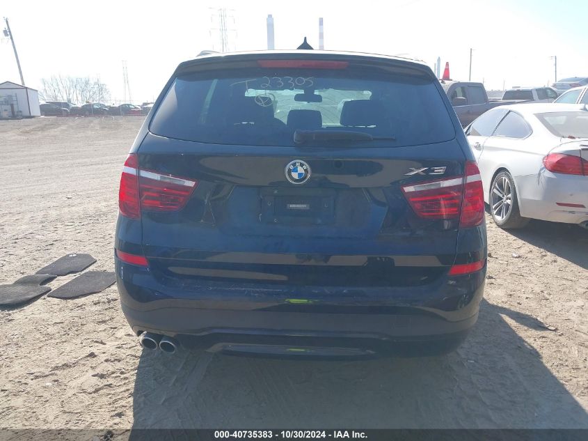 2017 BMW X3 xDrive28I VIN: 5UXWX9C3XH0T23305 Lot: 40735383